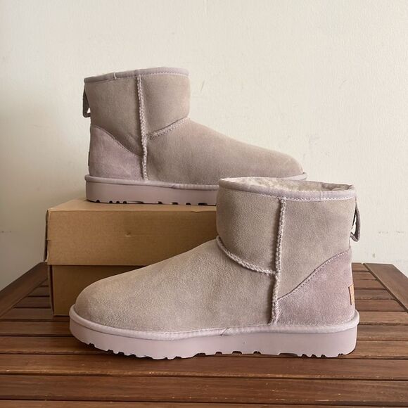 UGG Classic Mini II Boots Pale Smoke USA Women Size 11/UK 9/EU 42 - Picture 2 of 14